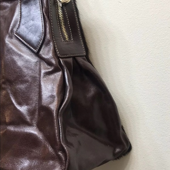 Cromia Women’s Brown Crocodile Embossed Leather Handbag Italy - Picture 3 of 12